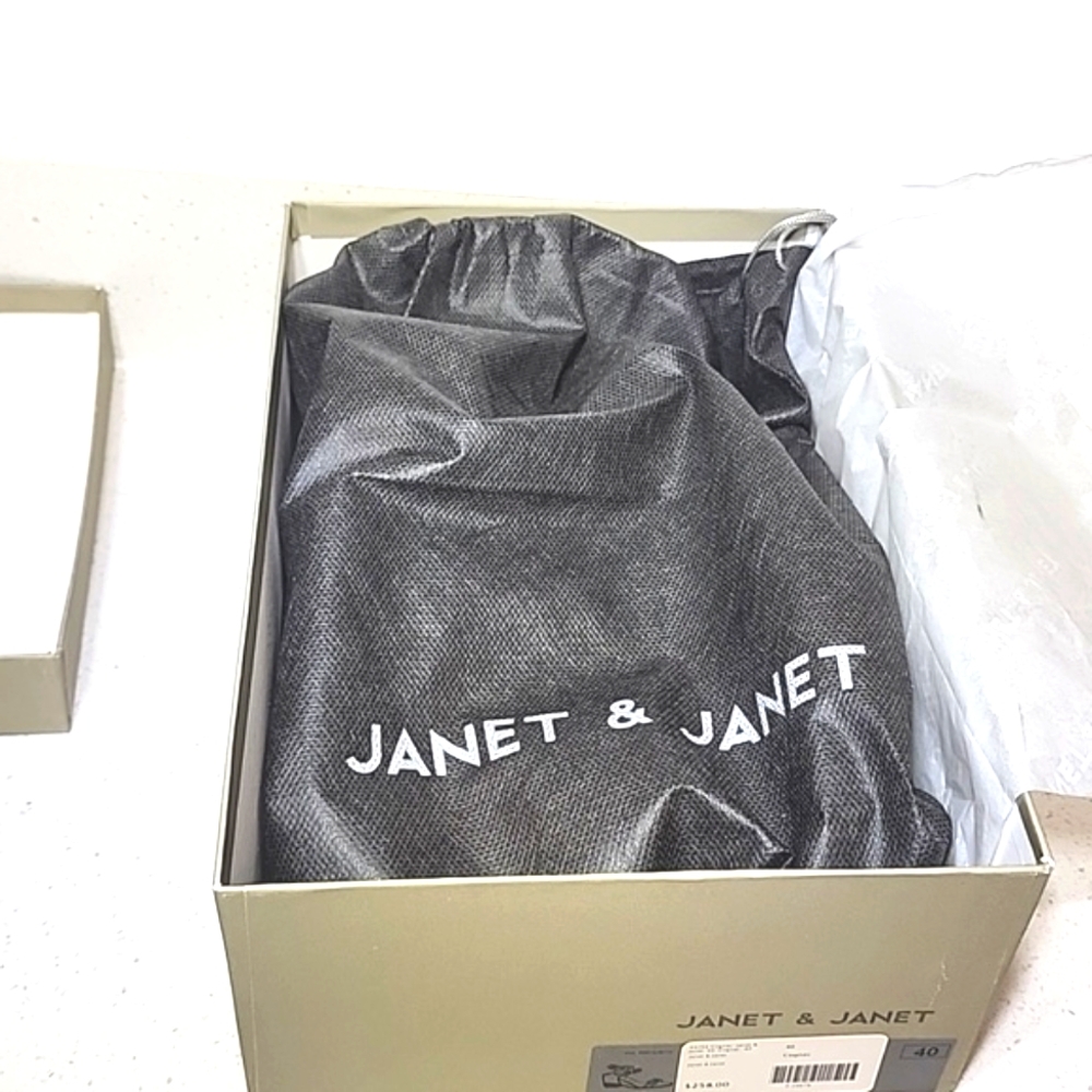 Janet & Janet Leather Women's Tan Sandals. Made In Italy. With Box And Dust Bag. - Picture 13 of 13